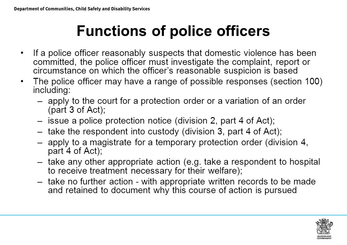 What are the Functions of the Police?